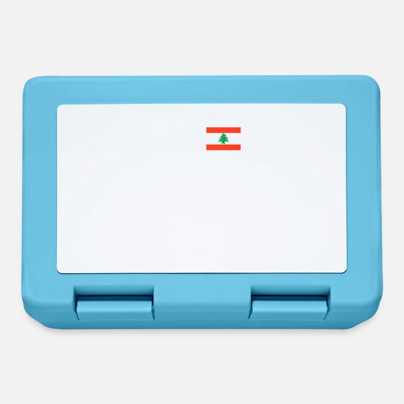EKG rythme cardiaque LIBAN - Boîte à goûter - bleu saphir