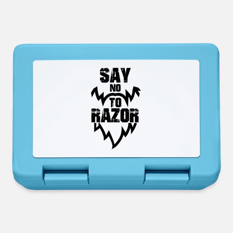 Beard Beard bearded beard mustache schnauzer - Lunchbox - sapphire blue