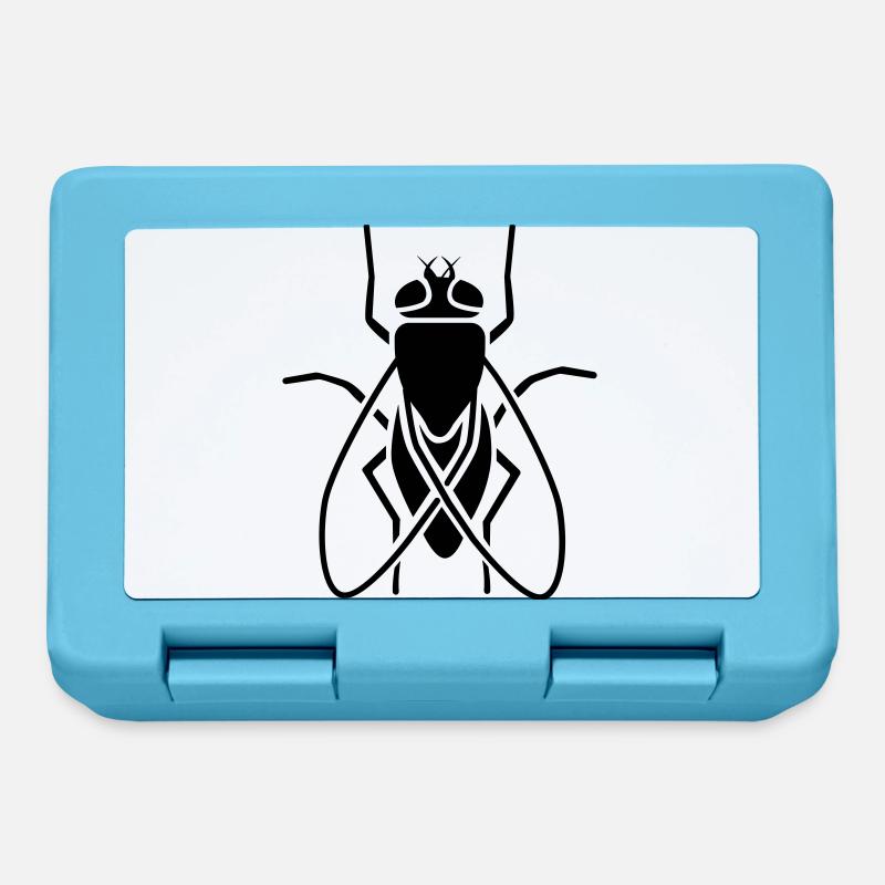 Insect - fly - Lunchbox - sapphire blue