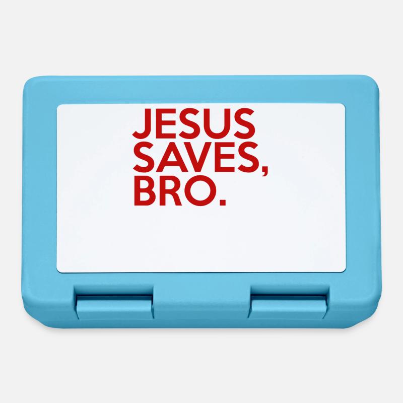 Jésus sauve Bro - Boîte à goûter - bleu saphir