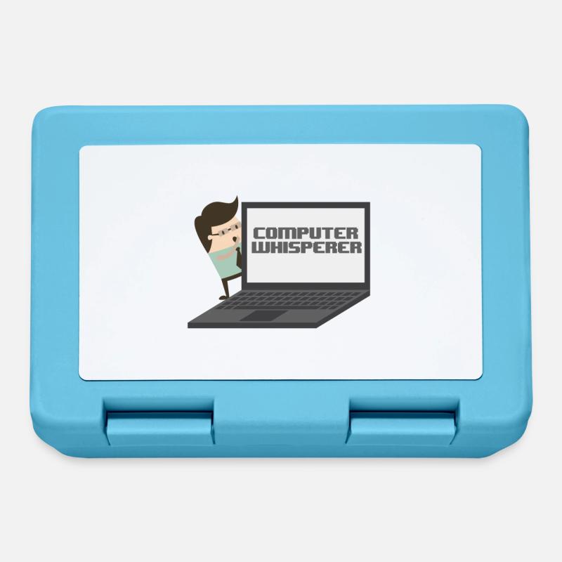 Computer Whisperer - Computer Nerd und Versteher. - Brotdose - Saphirblau