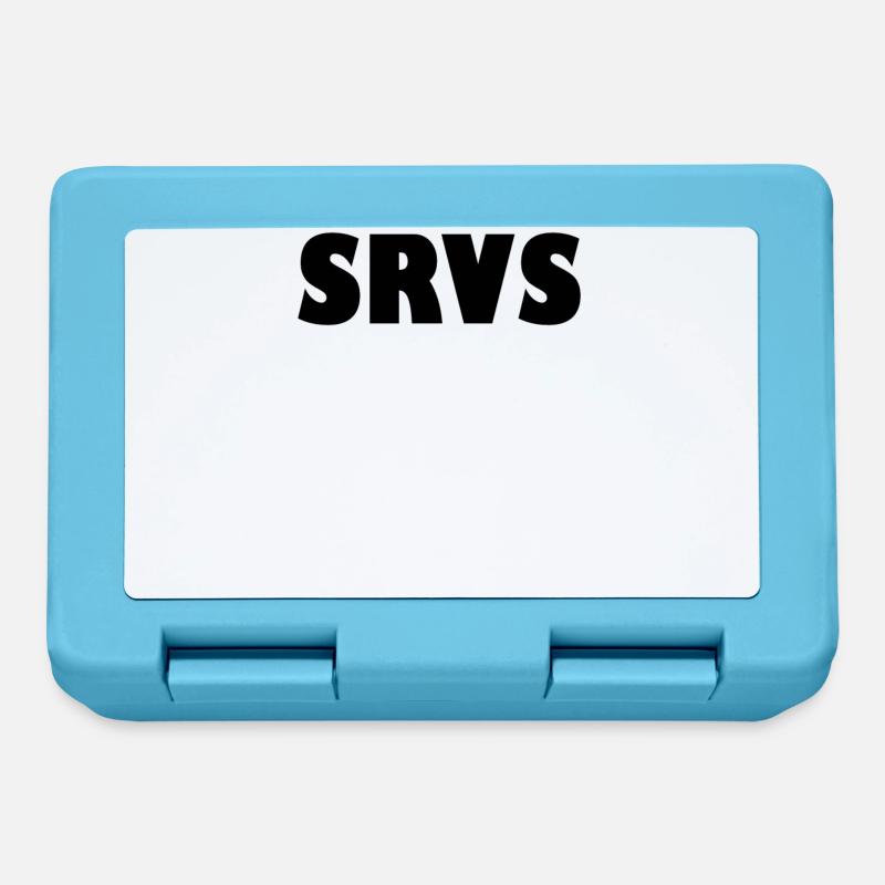 SRVS Servus Hallo Bayern Dialekt Geschenkidee Cool - Brotdose - Saphirblau