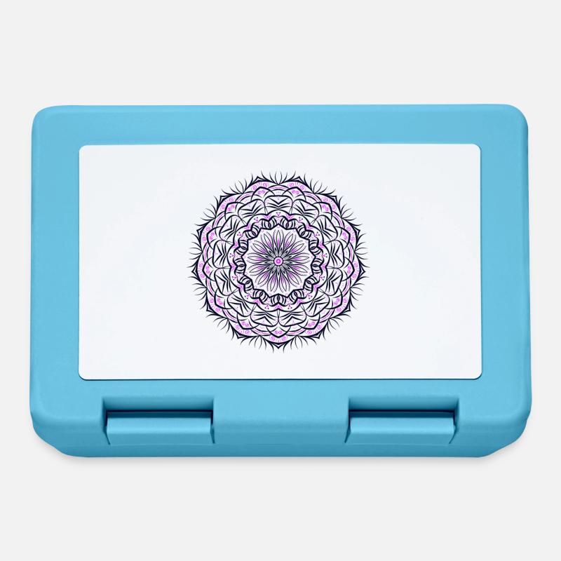 Mandala - Brotdose - Saphirblau