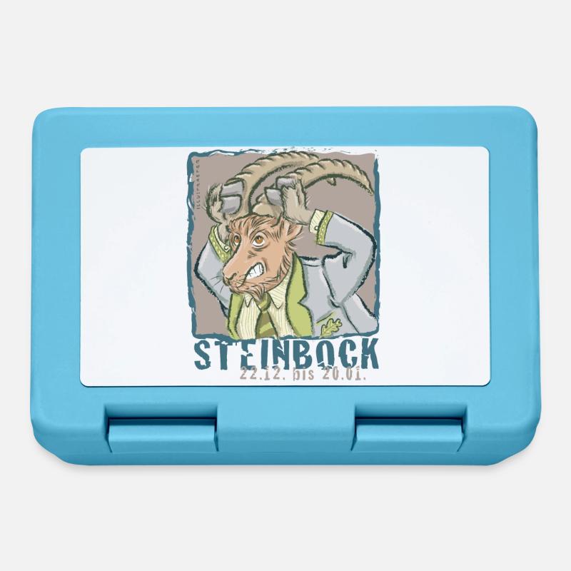 Sternzeichen - Steinbock - Brotdose - Saphirblau