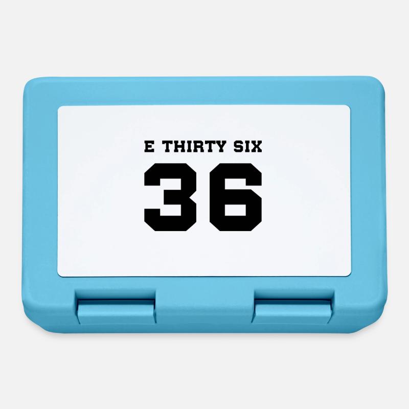 E36 E THIRTY SIX Schwarz - Brotdose - Saphirblau