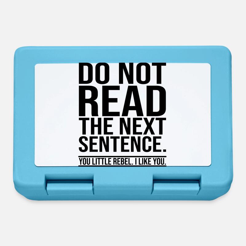 Funny saying - Lunchbox - sapphire blue