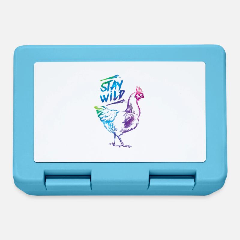 Chicken time - Lunchbox - sapphire blue