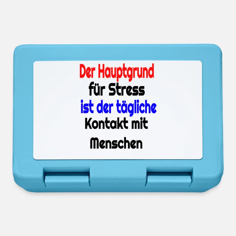 Witziger spruch - Brotdose - Saphirblau