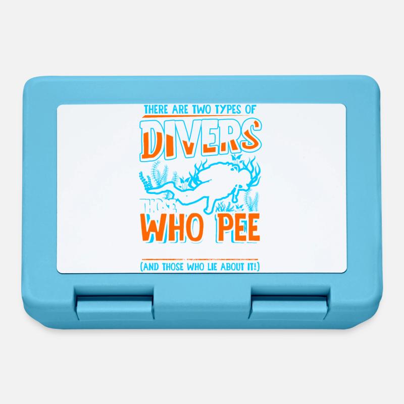 Scuba diving diver sea ocean saying gift - Lunchbox - sapphire blue