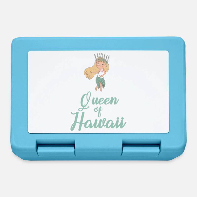 Hawaii Mädchen - Brotdose - Saphirblau