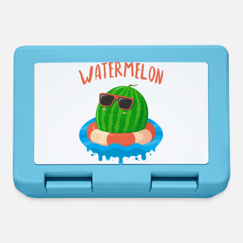 Wassermelone 1 - Brotdose - Saphirblau