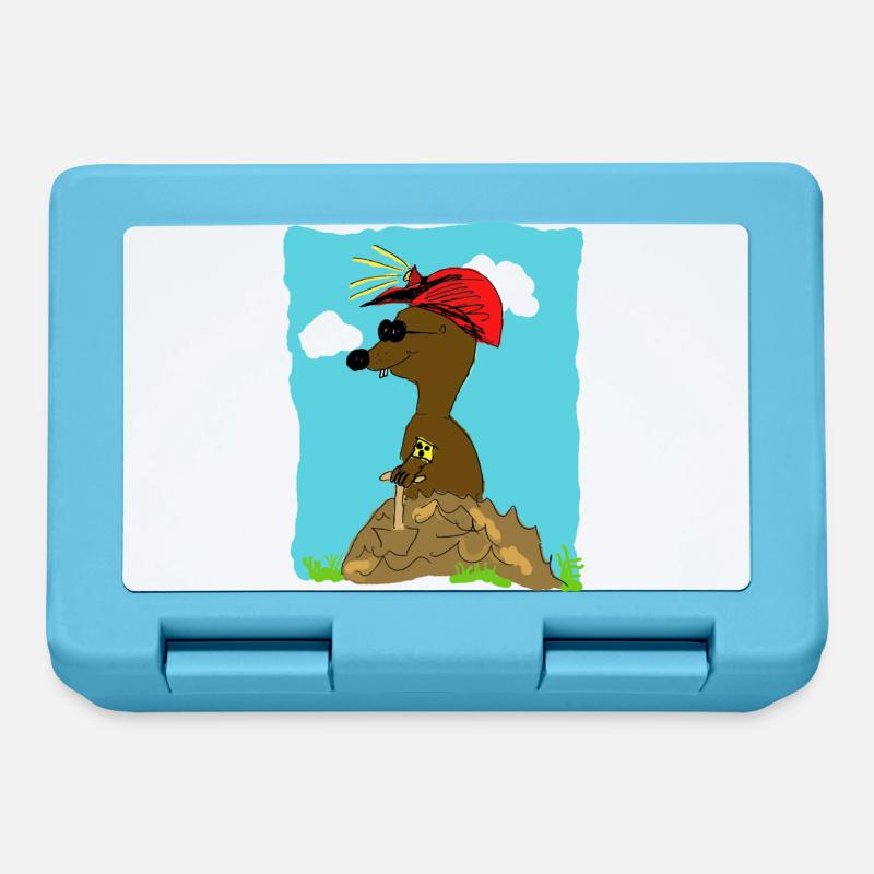 blind mole - Lunchbox - sapphire blue
