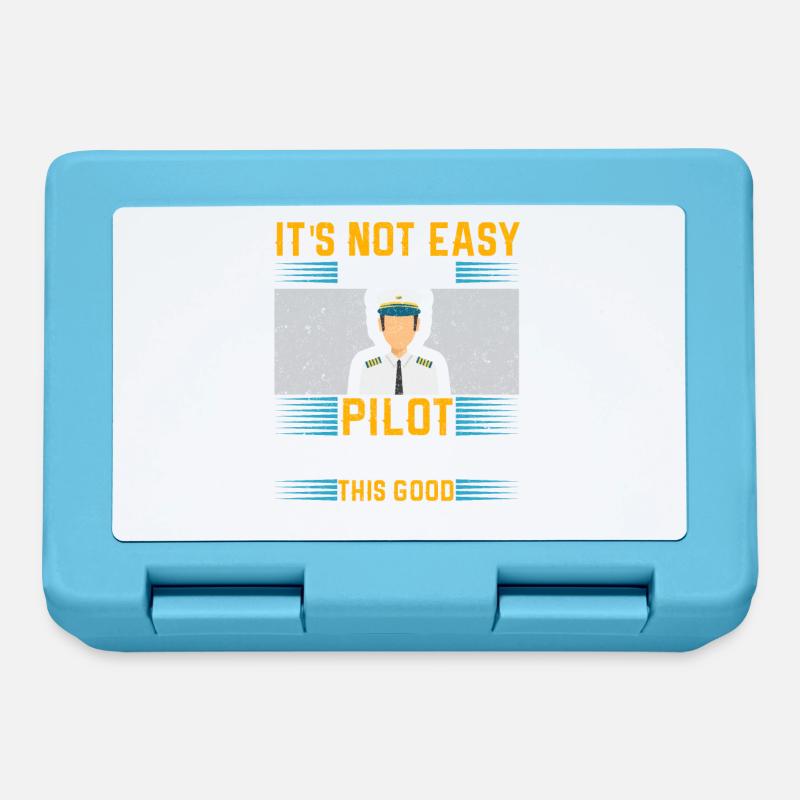 Gift for Pilot Pilot Aircraft Copilot - Lunchbox - sapphire blue