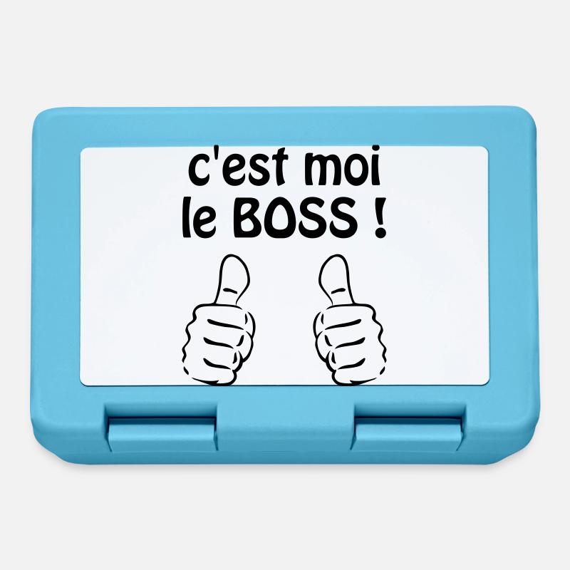 C'est moi le boss ! Humour / Citation / Blague - Lunchbox - sapphire blue