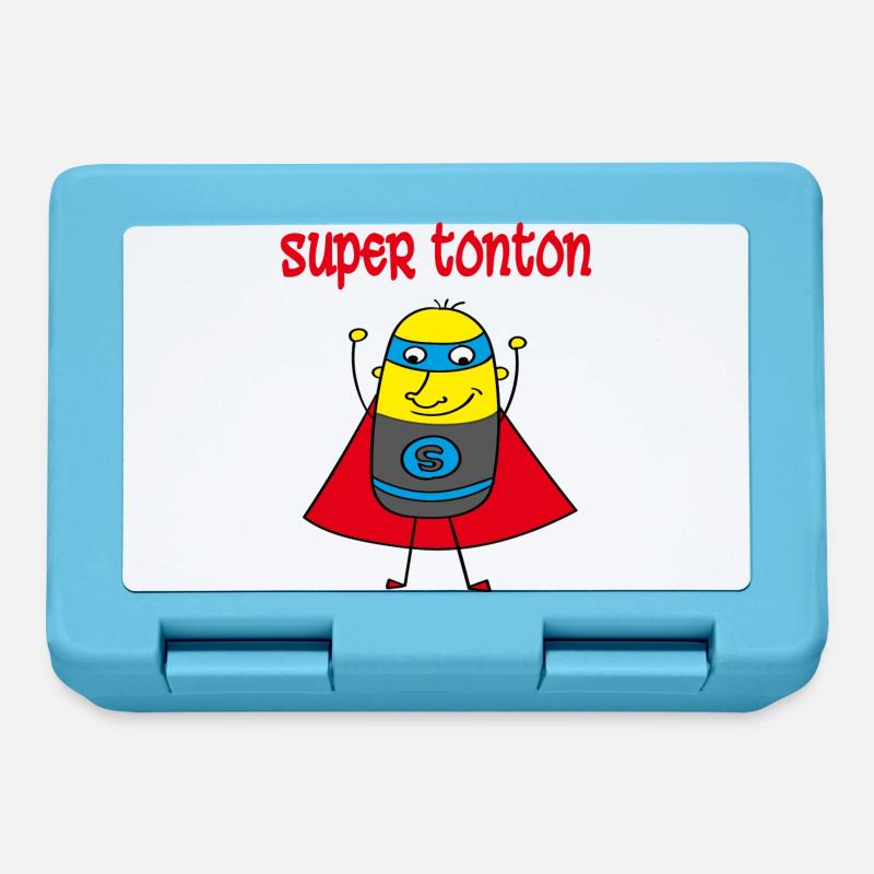 Super tonton - Boîte à goûter - bleu saphir