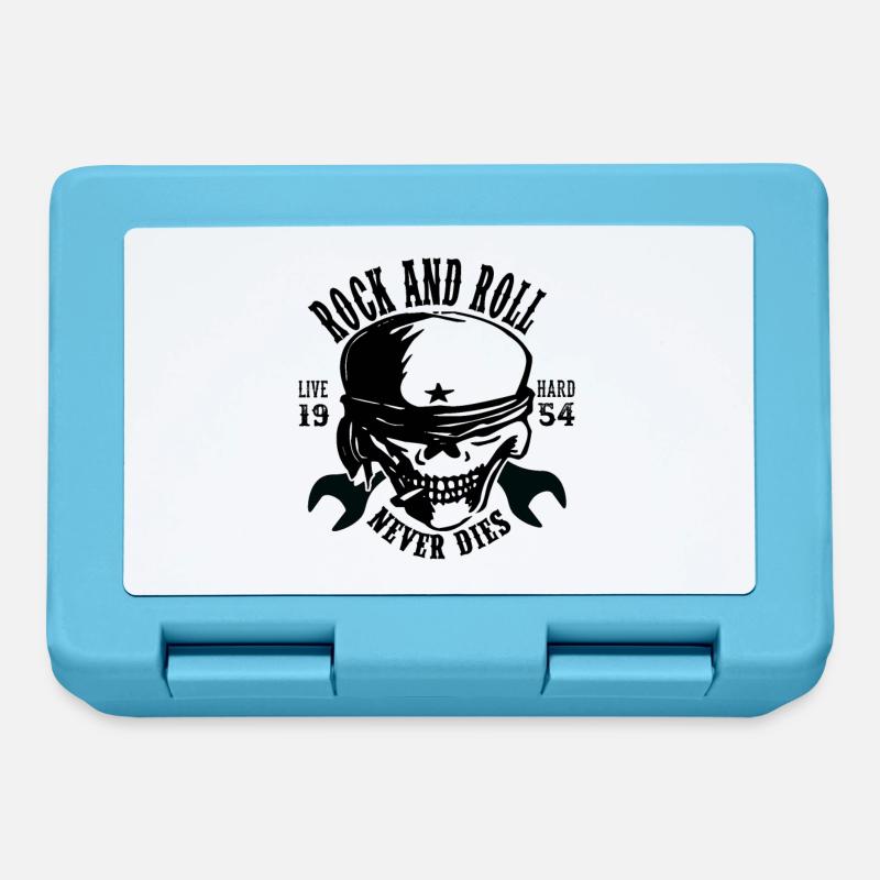 Rock and roll - Boîte à goûter - bleu saphir