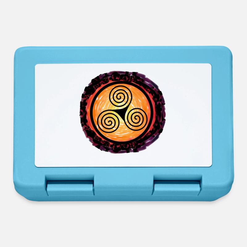 Sunset Triskele Normads Odin Celtic Thor - Lunchbox - sapphire blue