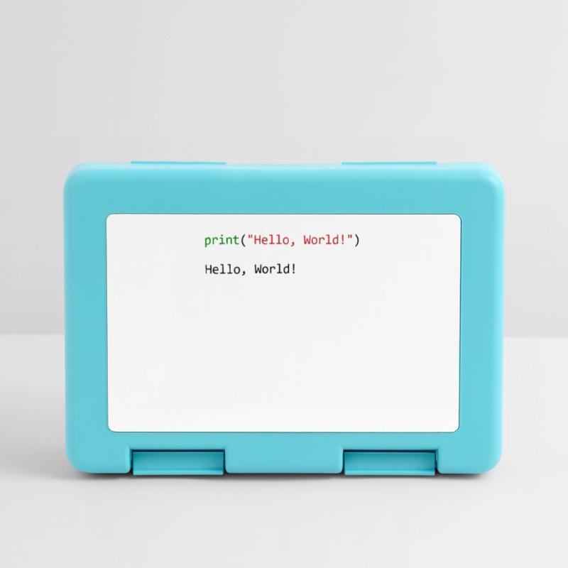 Hello World lustiges Geschenk Python Programmierer Brotdose