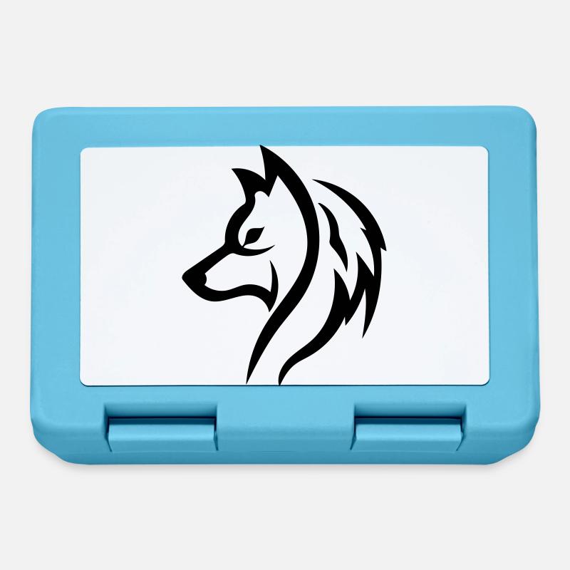 Wolf - Brotdose - Saphirblau
