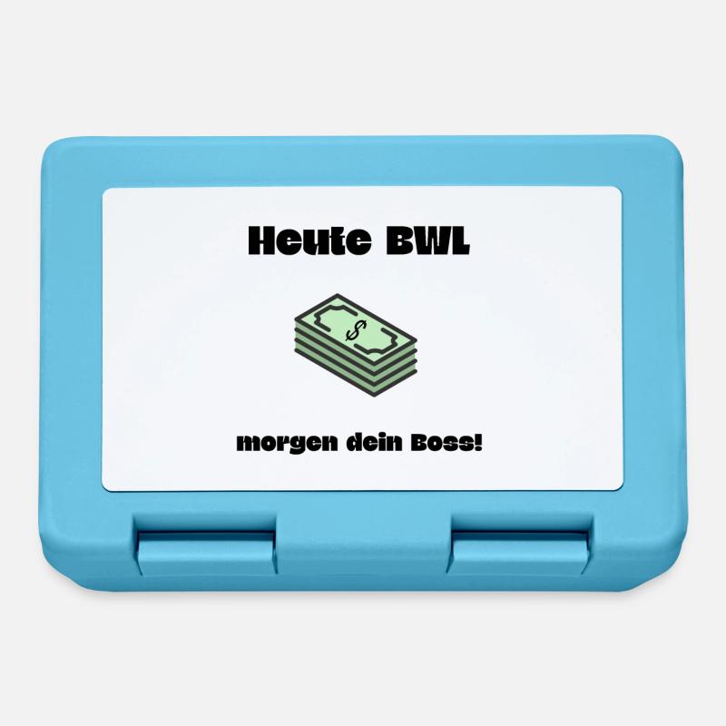 BWL Boss Spruch Geschenk BWL Student - Brotdose - Saphirblau