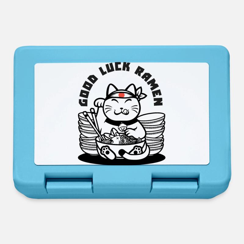 Good Luck Ramen - maneki neko - Boîte à goûter - bleu saphir