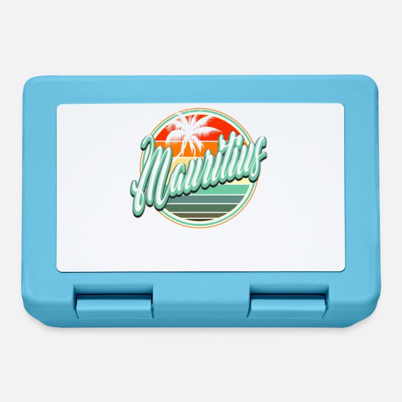 Vacances d’été à la plage - Ile Maurice - Boîte à goûter - bleu saphir