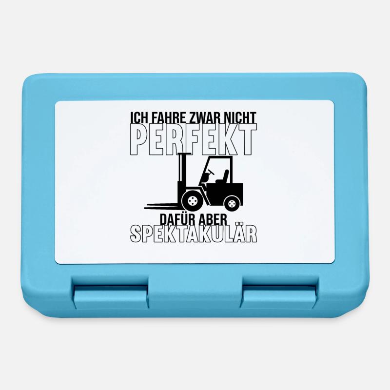 Gabelstaplerfahrer Staplerfahrer Gabelstapler - Brotdose - Saphirblau