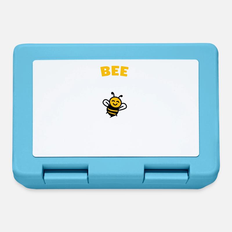 Bee awesome - Brotdose - Saphirblau