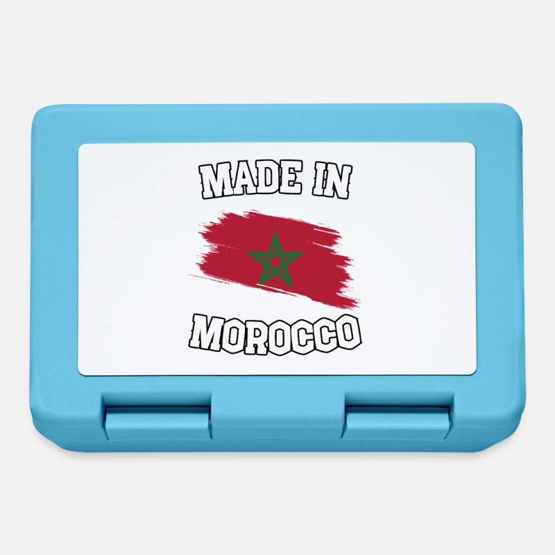 Fabriqué au Maroc - Boîte à goûter - bleu saphir