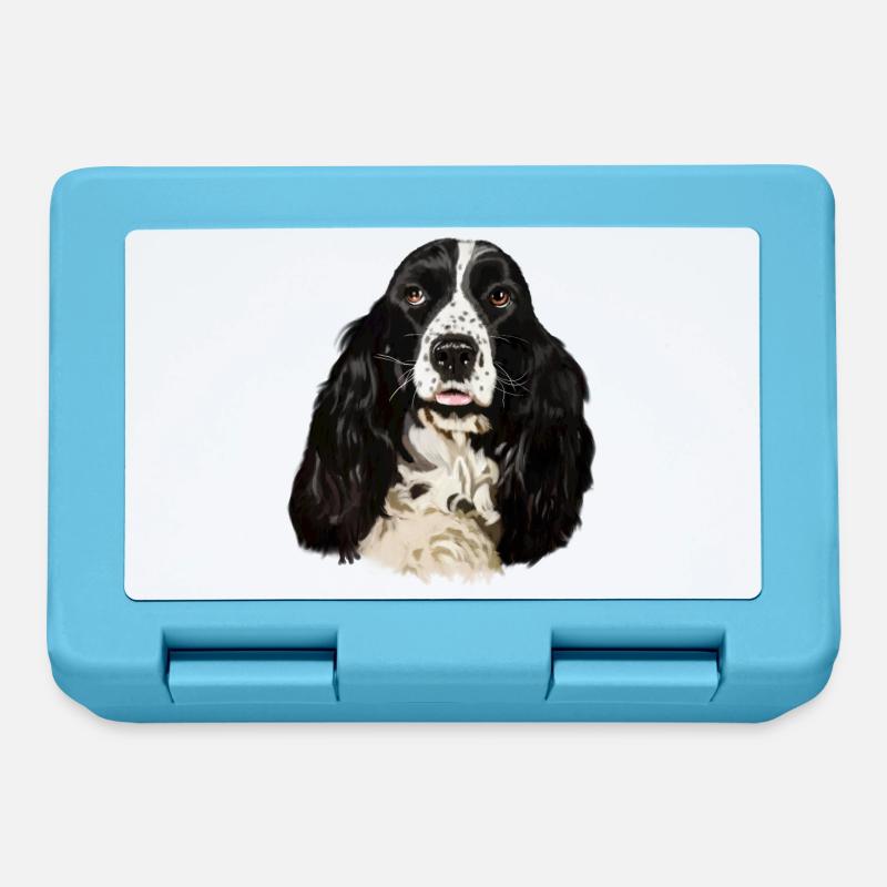 Cocker spaniel - Brotdose - Saphirblau
