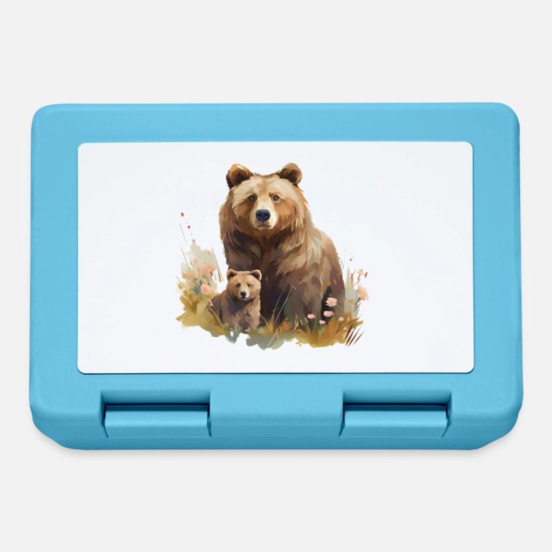 MAMA GRIZZLY - Boîte à goûter - bleu saphir