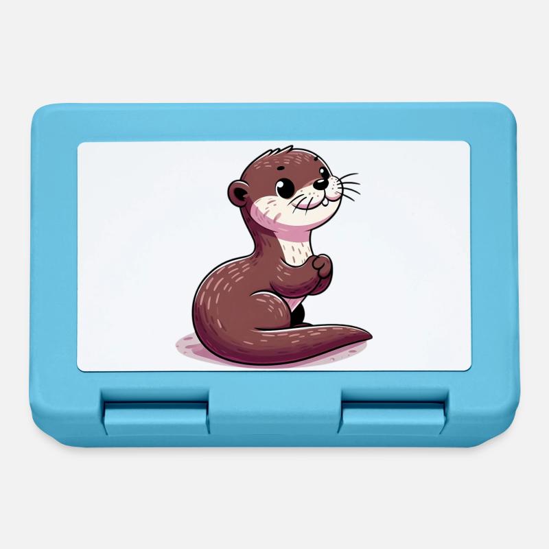 Loutre - Boîte à goûter - bleu saphir