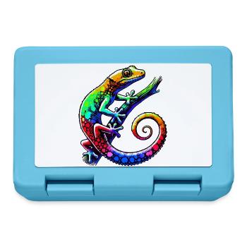 Gecko - Brotdose - Saphirblau - Vorne