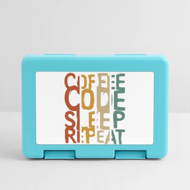 Coffee Code Sleep Repeat – Developer Design Lunchbox