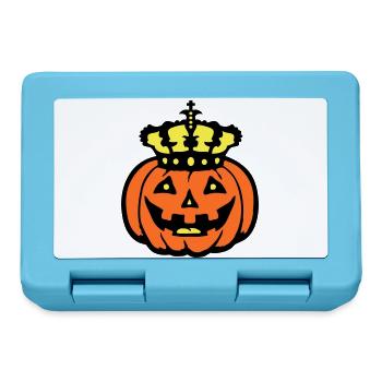 Halloween Kürbiskönig Krone König Kürbis Herrscher - Brotdose - Saphirblau - Vorne