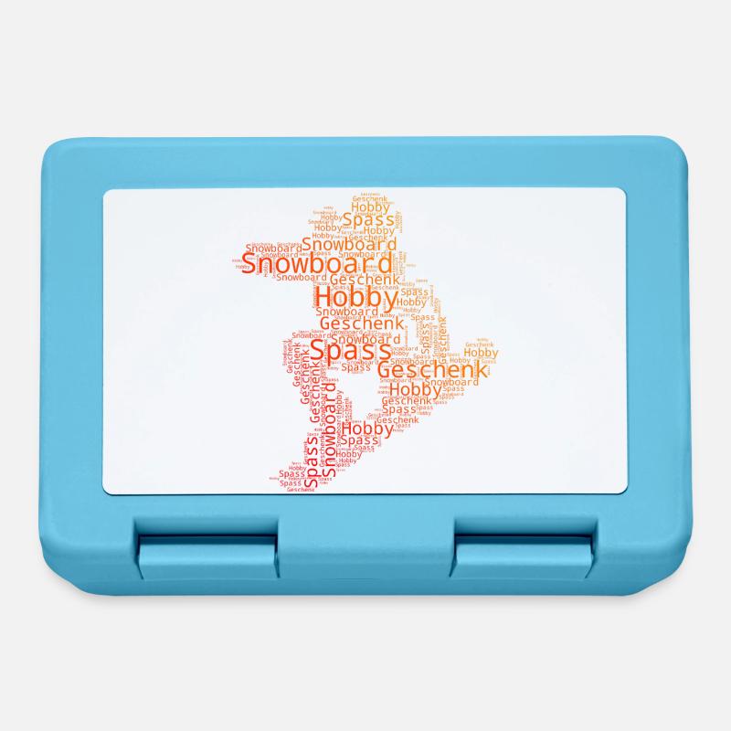 Clear snowboard message - Lunchbox - sapphire blue