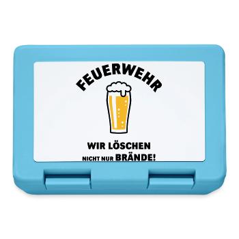Feuerwehr – Wir Löschen Nicht Nur Brände! POS - Brotdose - Saphirblau - Vorne