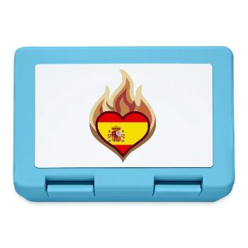 Spain Heart on Fire - Brotdose - Saphirblau - Vorne