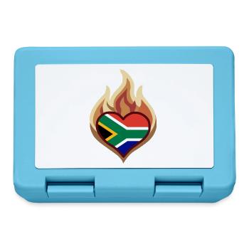 Southafrica Heart on Fire - Brotdose - Saphirblau - Vorne