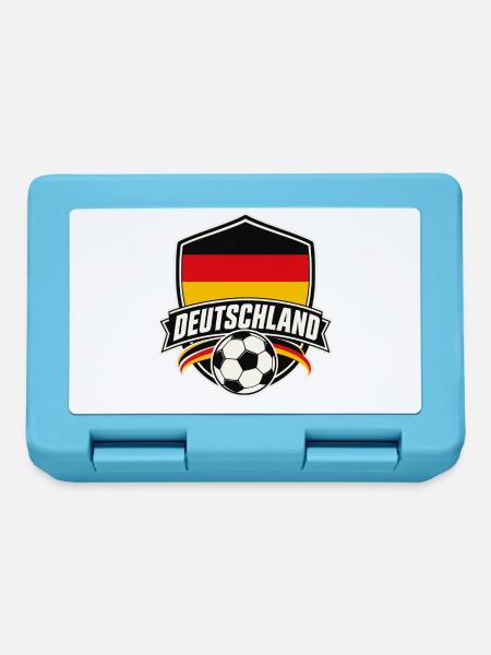 Deutschland Fußball - Brotdose - Saphirblau