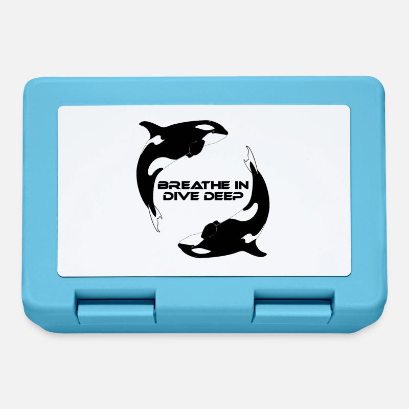 Orca Killerwale - Brotdose - Saphirblau