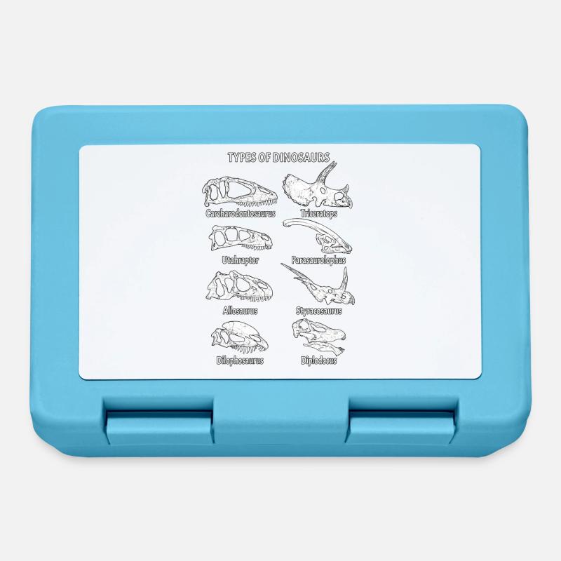 Fossiles de dinosaures - Boîte à goûter - bleu saphir