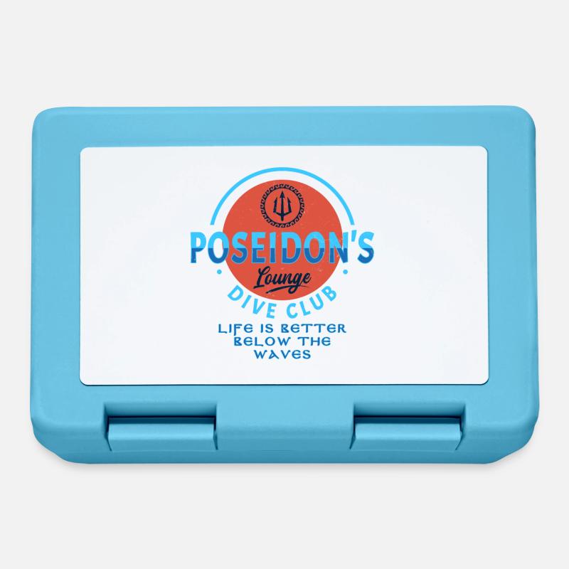 Poseidon - Boîte à goûter - bleu saphir