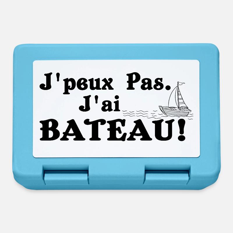 J'peux pas j'ai bateau - Boîte à goûter - bleu saphir