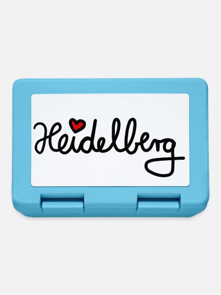 Heidelberg with heart - Lunchbox - sapphire blue
