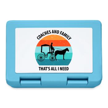 Coachman Carriage Horse-drawn carriage Carriage - Lunchbox - sapphire blue - Front