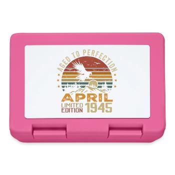 Unvergleichliches Geburtstagsgeschenk seit April 1945 - Brotdose - Pink - Vorne