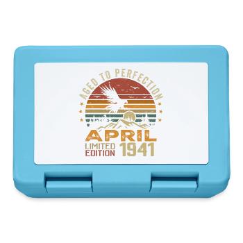 Unmatched Since April 1941 Anniversary Gift - Lunchbox - sapphire blue - Front