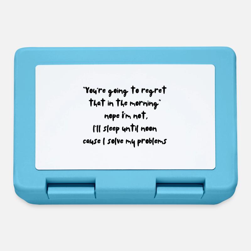 Solving regrets - Lunchbox - sapphire blue