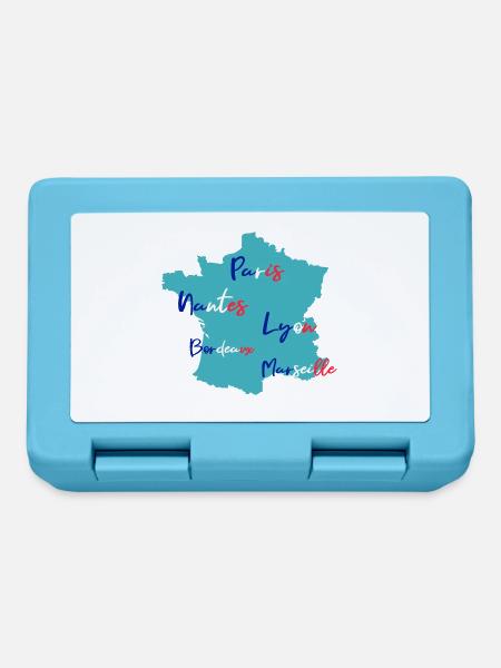 Frankreich - Brotdose - Saphirblau